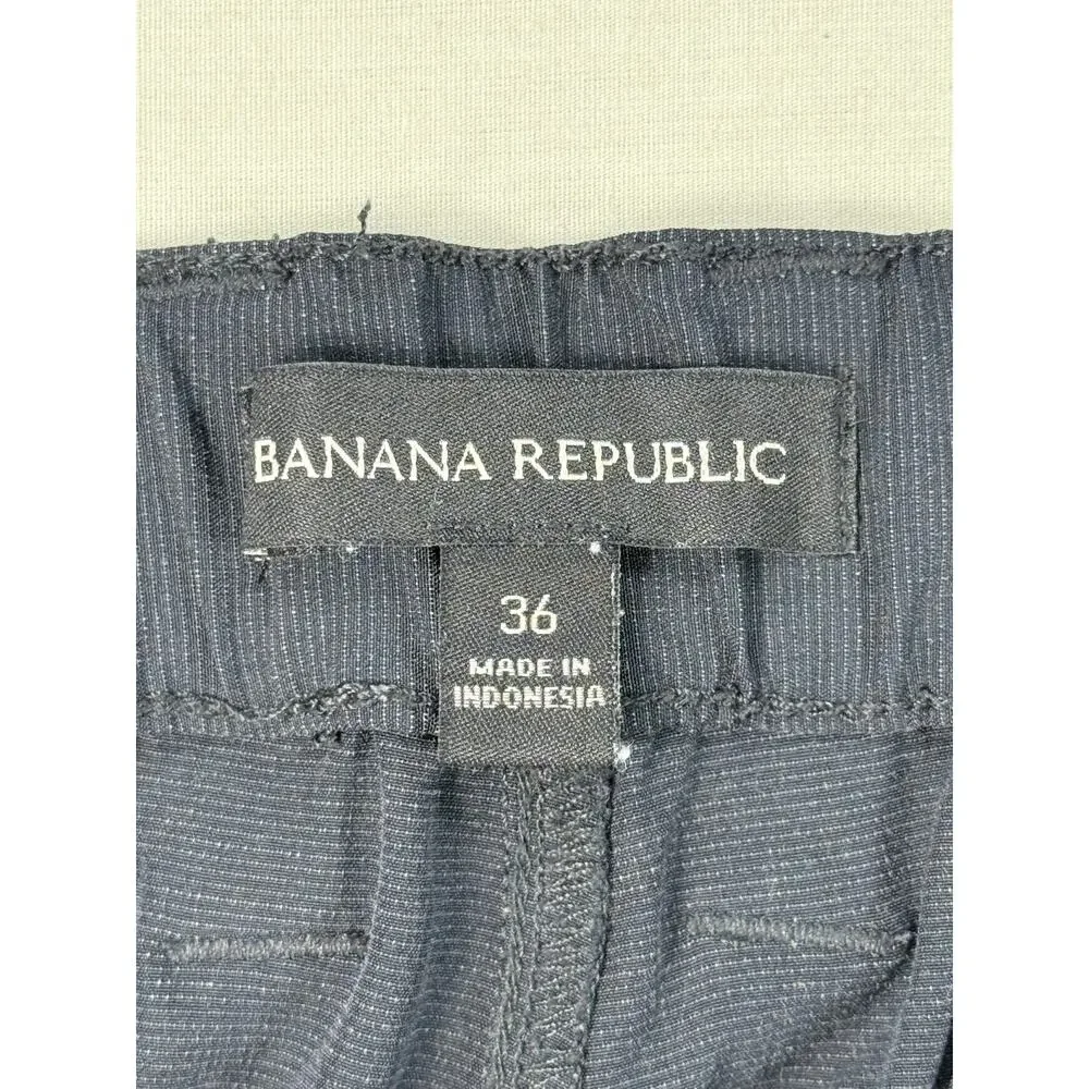 Banana Republic Men's Size 36 Charcoal Gray Elastic Waist Deck Shorts